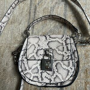 Faux snake skin crossbody bag. Autumn winter